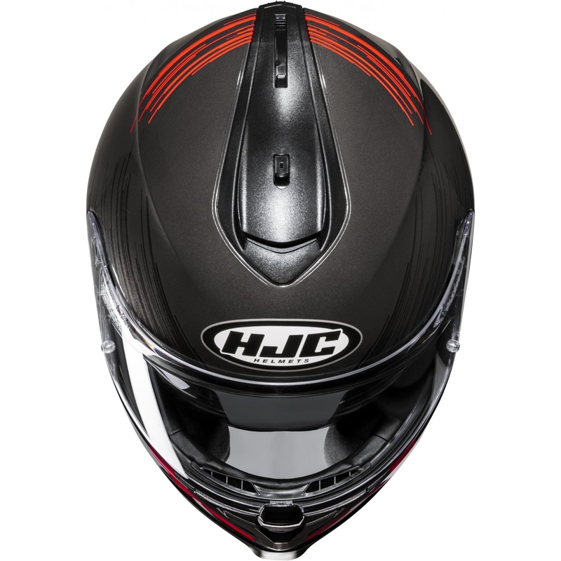 Casco moto integrale HJC C70N Sway MC1 rosso-nero