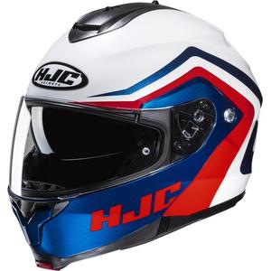 Casco moto HJC C91N Nepos MC21 rosso-blu-bianco flip-up