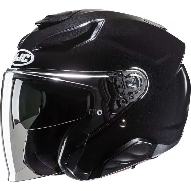 Casco moto aperto HJC F31 Solid Metallic Black