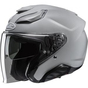 Casco da moto aperto HJC F31 Grigio solido