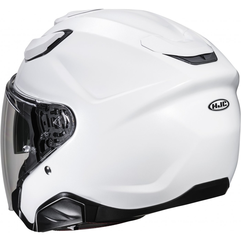 Casco moto aperto HJC F31 Solido bianco perla