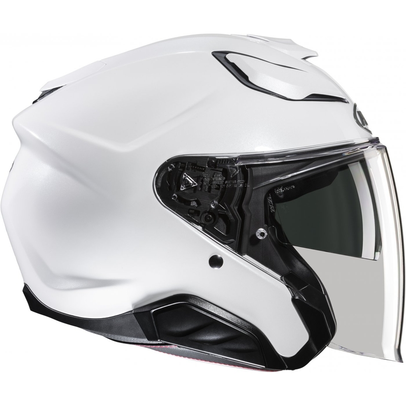 Casco moto aperto HJC F31 Solido bianco perla