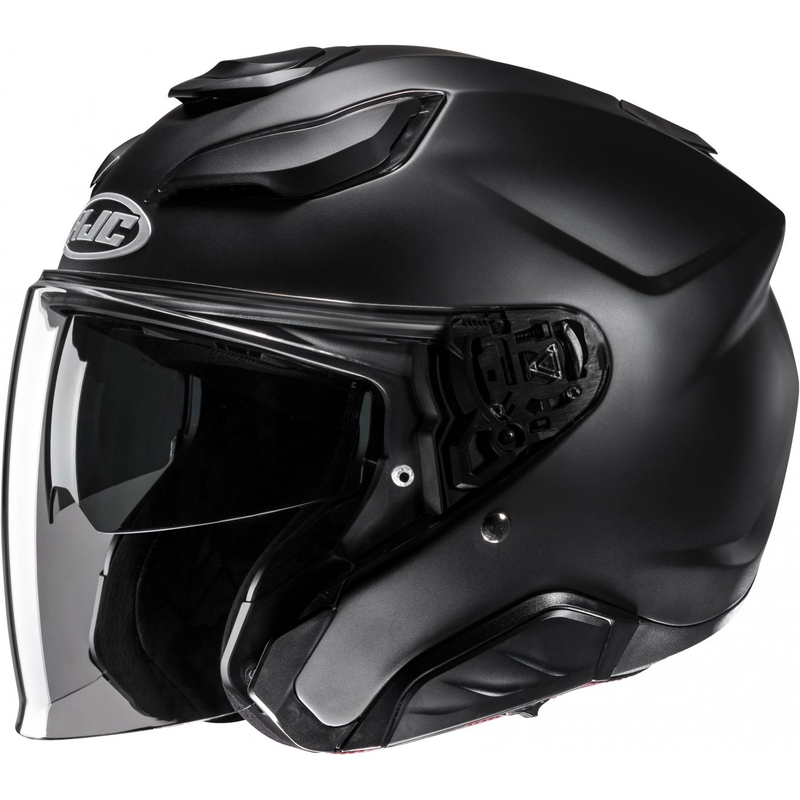 Casco da moto aperto HJC F31 Nero massiccio