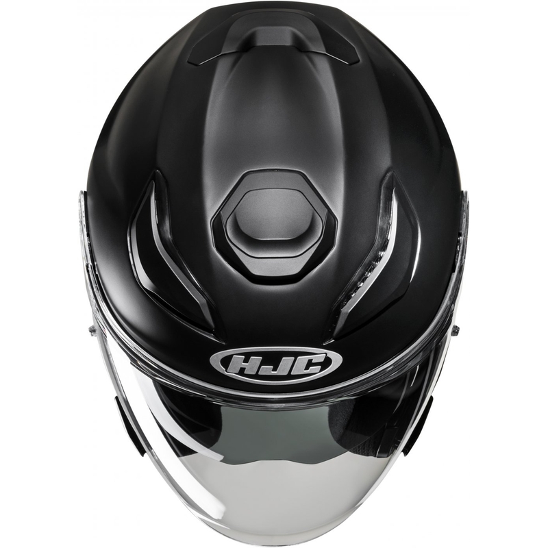 Casco da moto aperto HJC F31 Nero massiccio