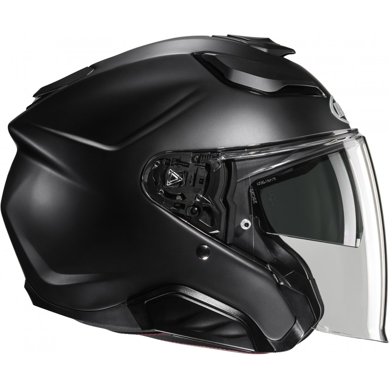 Casco da moto aperto HJC F31 Nero massiccio