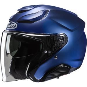 Casco moto aperto HJC F31 Solid Metallic Blue