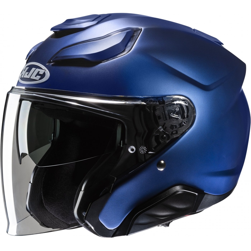 Casco moto aperto HJC F31 Solid Metallic Blue