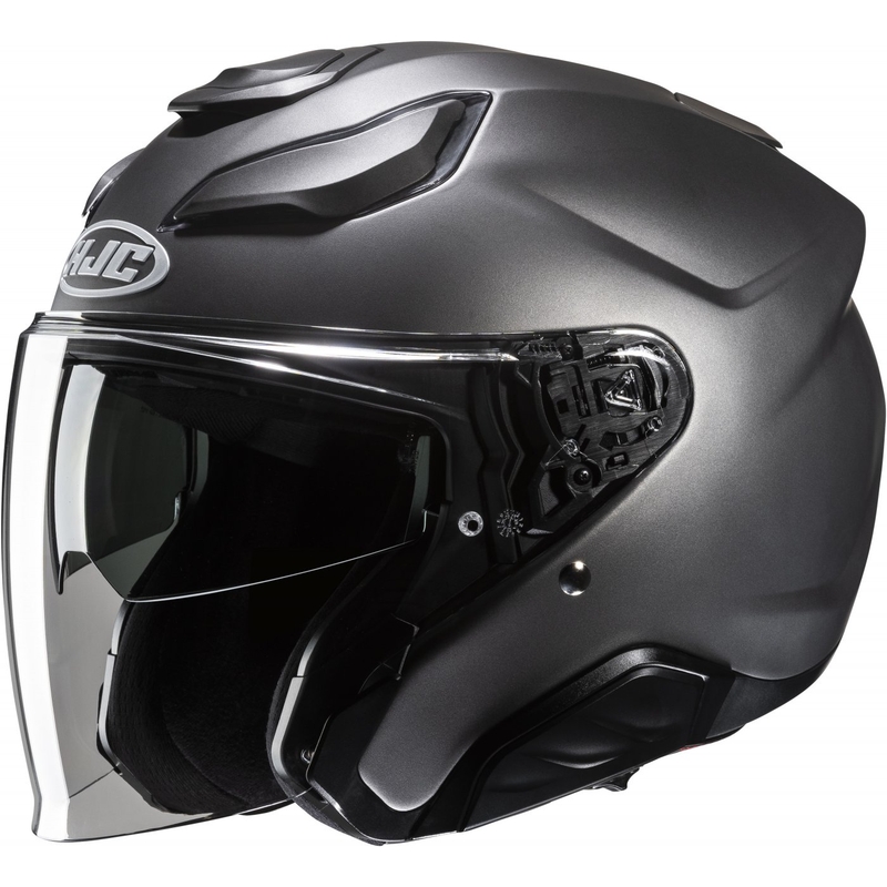Casco moto aperto in titanio HJC F31 Solid