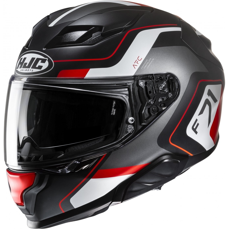Casco moto integrale HJC F71 Arcan MC1SF nero-grigio-rosso