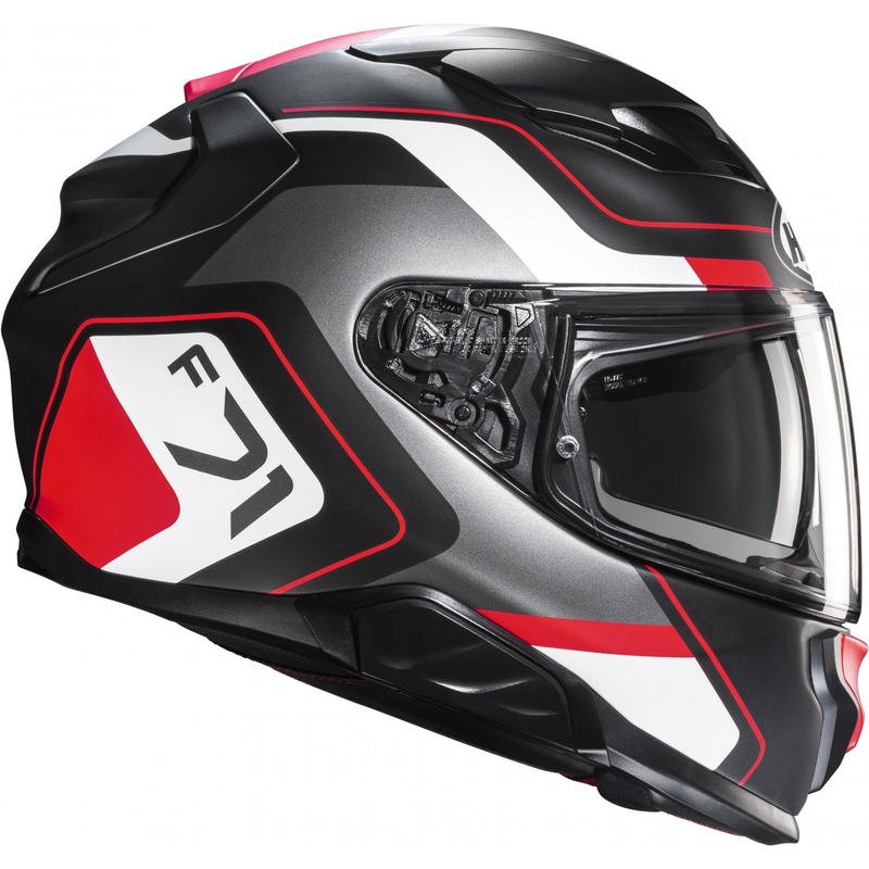 Casco moto integrale HJC F71 Arcan MC1SF nero-grigio-rosso