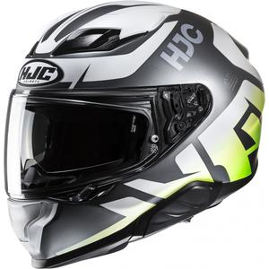 Casco moto integrale HJC F71 Bard MC4HSF grigio-bianco-verde