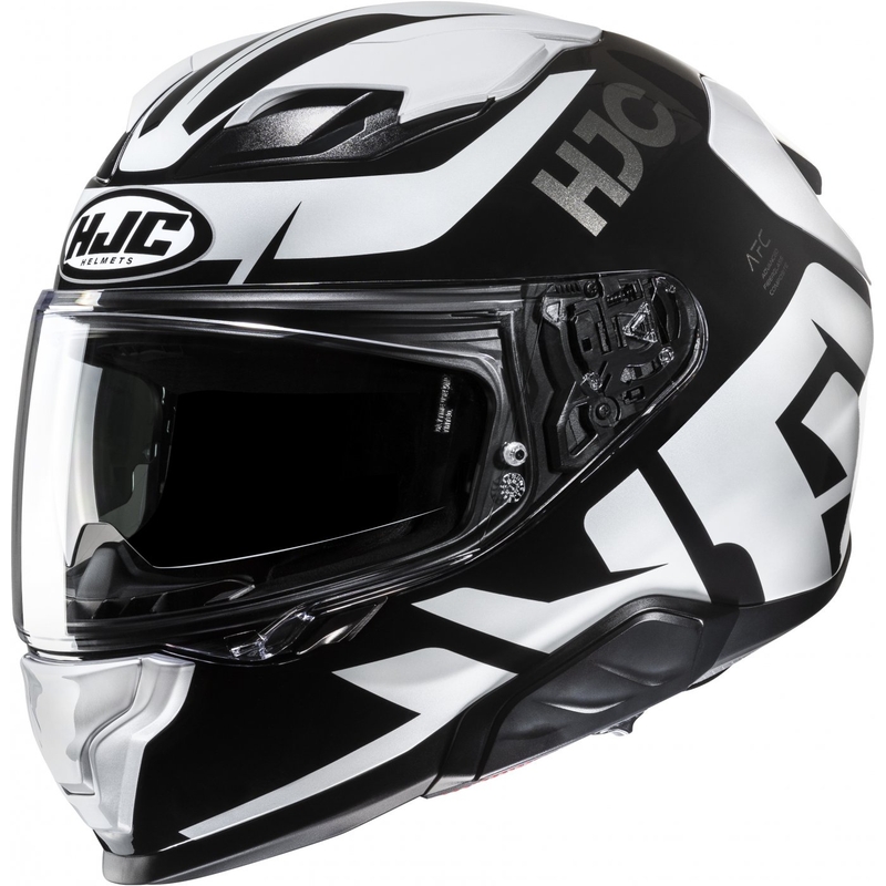 Casco moto integrale HJC F71 Bard MC5 bianco e nero