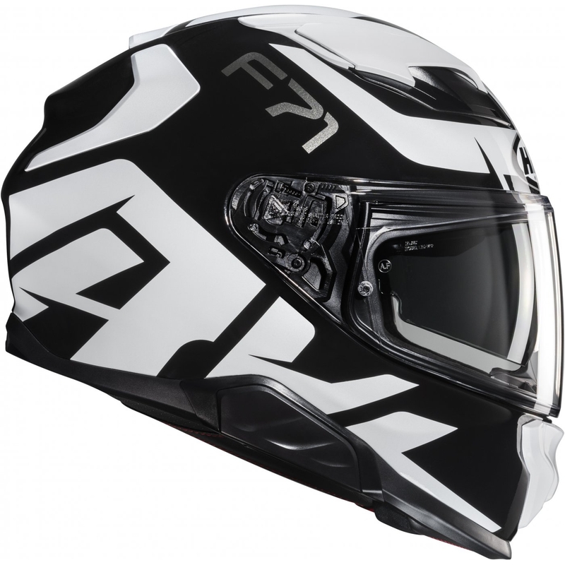 Casco moto integrale HJC F71 Bard MC5 bianco e nero