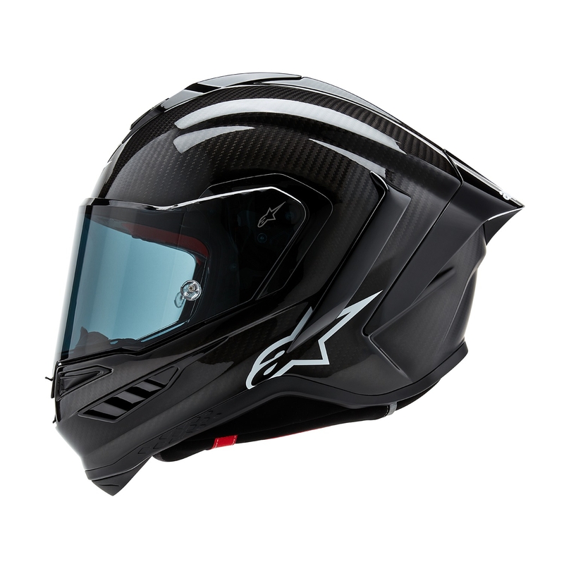 Casco integrale da moto Alpinestars Supertech R-10 Solid nero carbonio