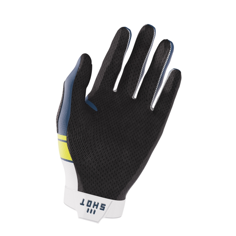 Guanti da motocross Shot Aerolite Husqvarna LE bianco-blu in offerta Saldi