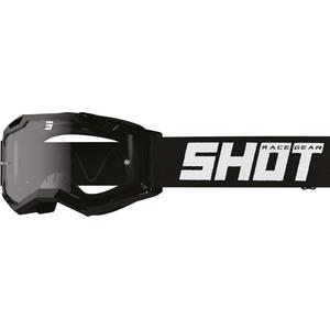 Occhiali da motocross per bambini Shot Rocket Kid 2.0 nero (plexi trasparente)