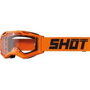 Occhiali da motocross per bambini Shot Rocket Kid 2.0 arancione (plexi trasparente)