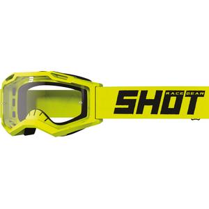 Occhiali da motocross per bambini Shot Rocket Kid 2.0 giallo fluo (plexi trasparente)