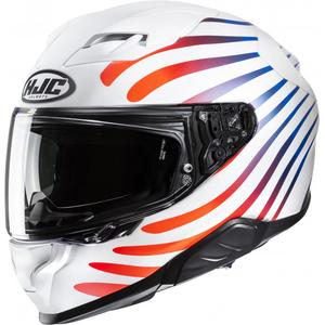 Casco moto integrale HJC F71 Zen MC21SF bianco e arcobaleno