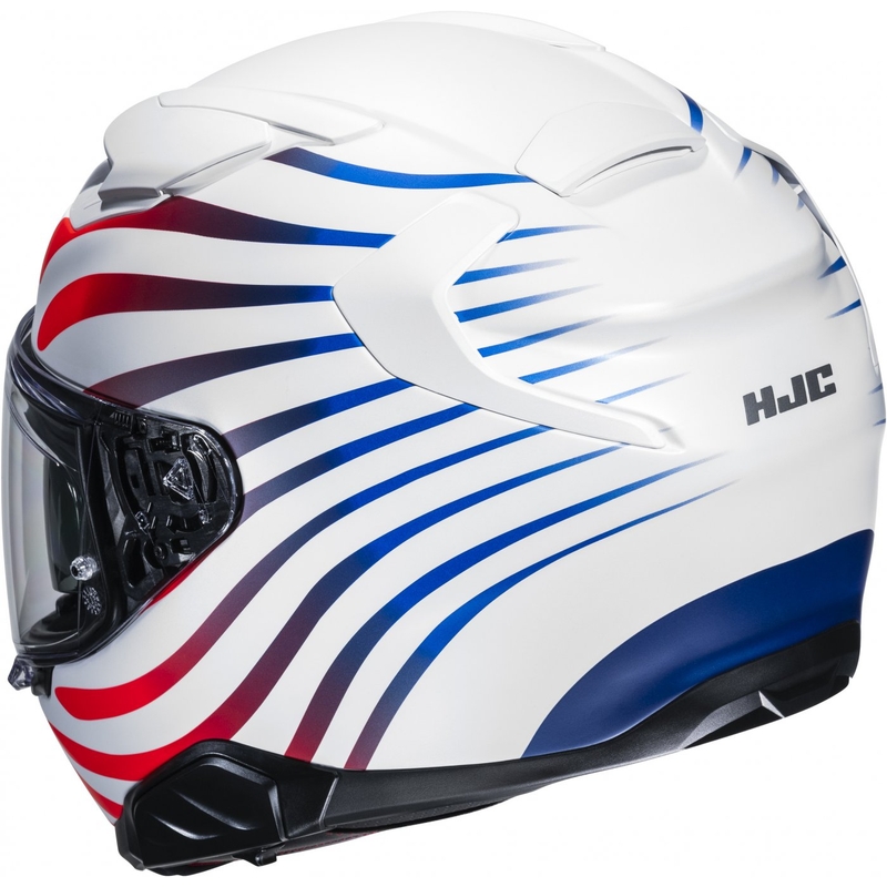 Casco moto integrale HJC F71 Zen MC21SF bianco e arcobaleno