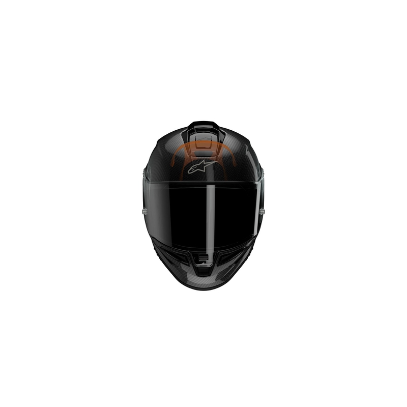 Casco moto integrale Alpinestars Supertech R-10 Team in carbonio rosso e bianco