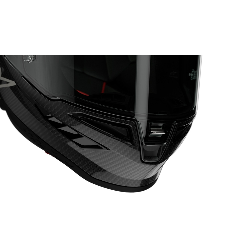 Casco moto integrale Alpinestars Supertech R-10 Team in carbonio rosso e bianco