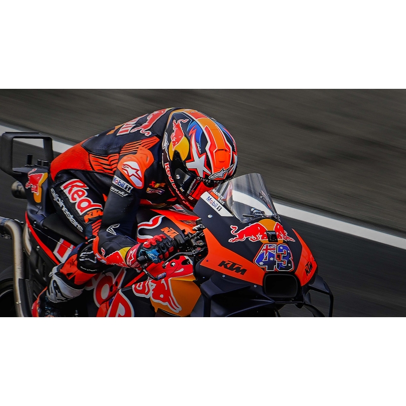 Casco moto integrale Alpinestars Supertech R-10 Team in carbonio rosso e bianco