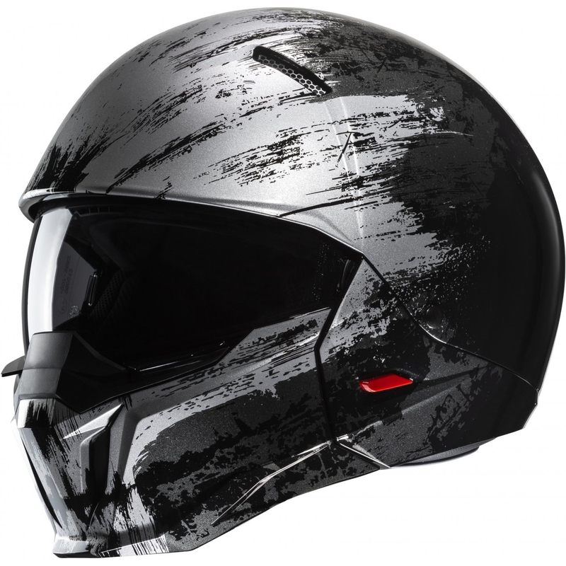 Casco aperto con maschera HJC i20 Furia MC5 nero-grigio