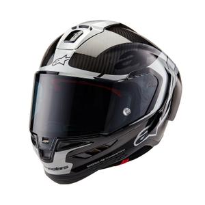Alpinestars Supertech R-10 Element 2024 carbonio argento-nero casco moto integrale