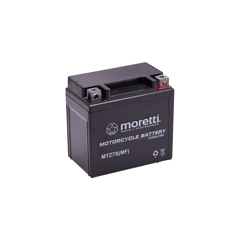 Bezúdržbová gelová baterie  Moretti MTZ7S, 12V 6Ah