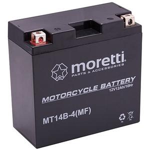 Moretti MT14B-4 batteria al gel senza manutenzione, 12V 12Ah