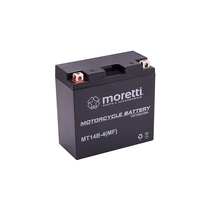 Moretti MT14B-4 batteria al gel senza manutenzione, 12V 12Ah