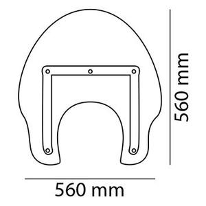 Plexi štít PUIG AMERICA II průhledný
