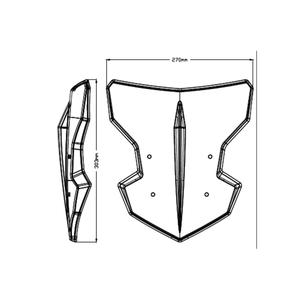 Plexi štít PUIG NEW. GEN SPORT kouřová