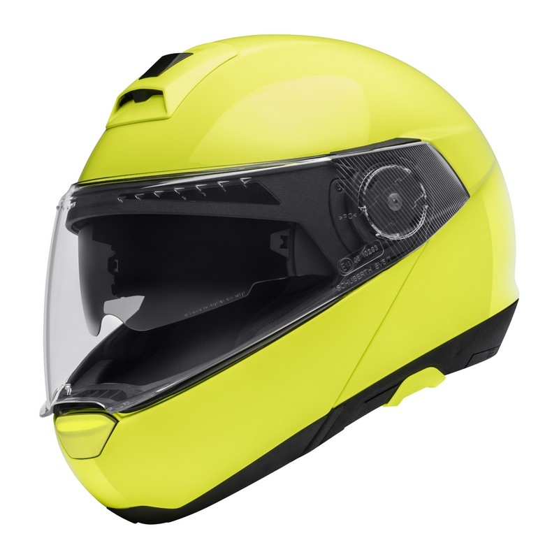 Vyklápěcí přilba na motorku Schuberth C4 fluo žlutá výprodej