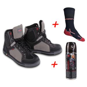 SET: Stivali da moto RSA TRA + Impregnazione + calze funzionali RSA Classic