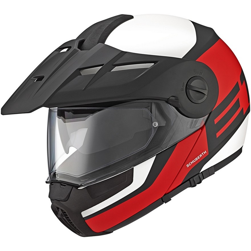 Enduro vyklápěcí přilba Schuberth E1 červená výprodej