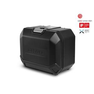 Kompletní sada černých hliníkových kufrů SHAD TERRA BLACK , 48L topcase   36L/47L boční kufry, včetně montážní sady a plotny SHAD YAMAHA MT-09 Tracer / Tracer 900