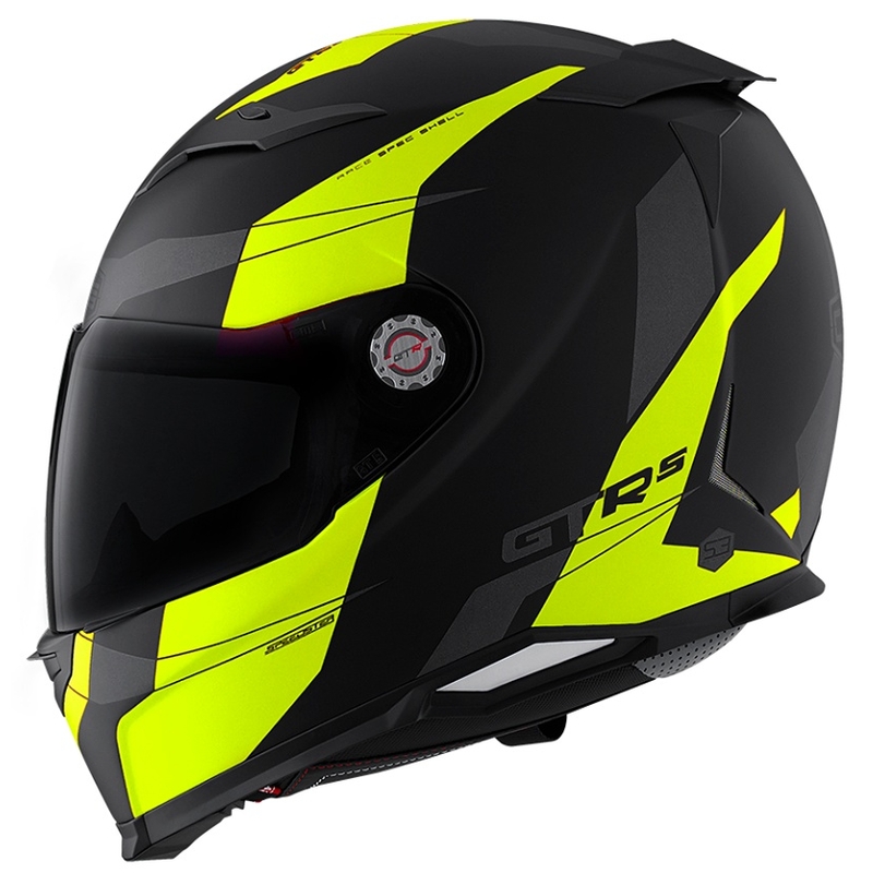 Přilba na motorku CMS GTRS Speedster černo-fluo žlutá