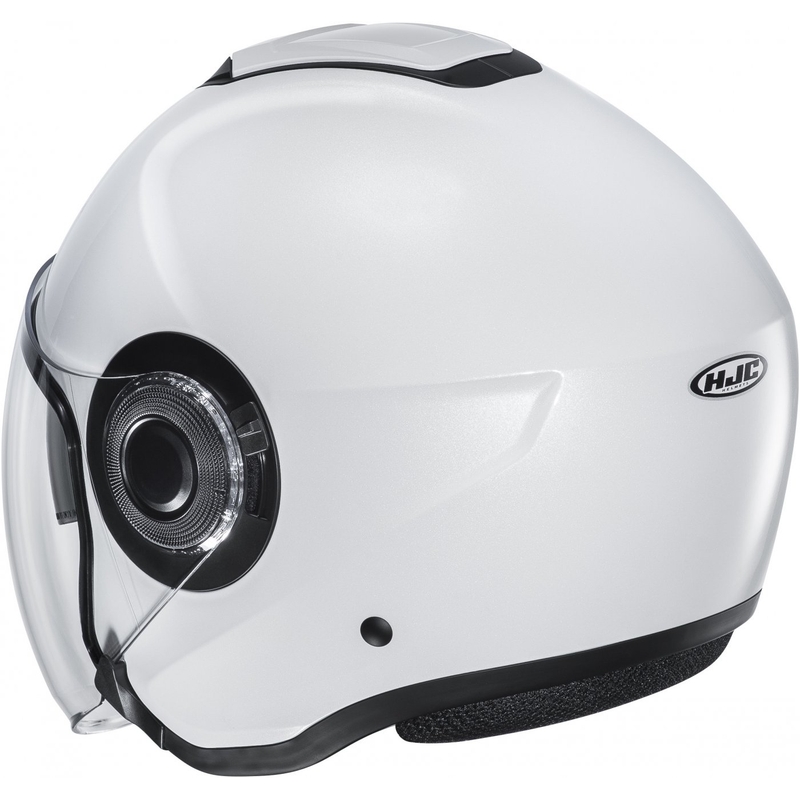 Casco moto aperto HJC i40N Solido bianco perla