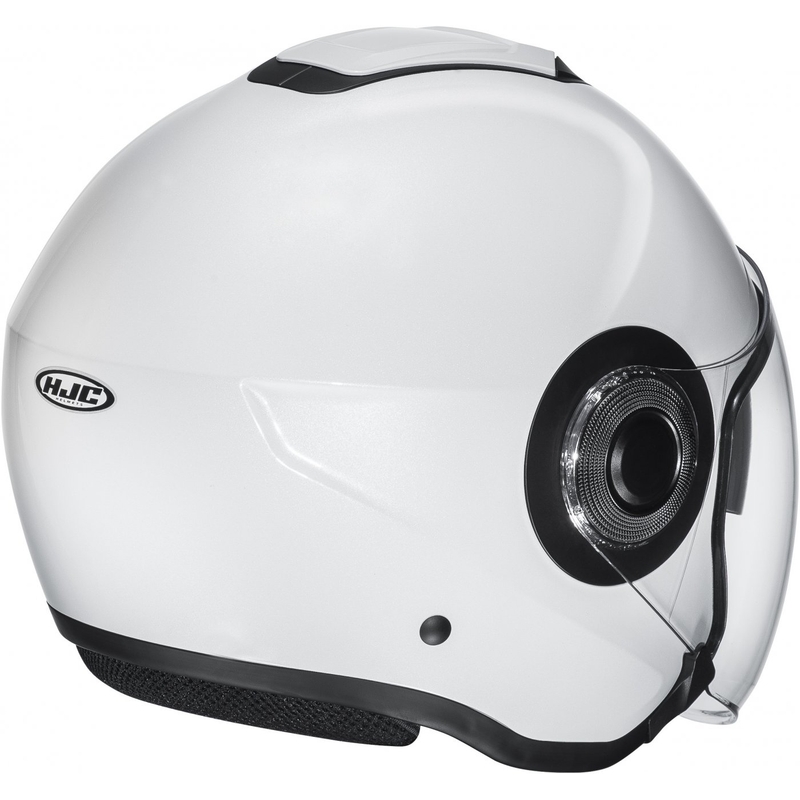 Casco moto aperto HJC i40N Solido bianco perla