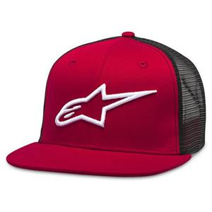 Cappello Alpinestars Corp Trucker rosso e nero