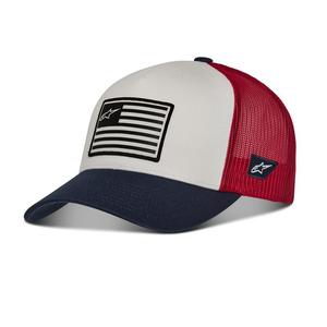Cappello Alpinestars Flag Snap blu-rosso-bianco