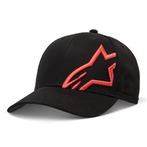 Alpinestars Corp Snap 2 Cappello nero-rosso fluo