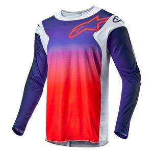 Maglia motocross Alpinestars Racer Hoen 2024 grigio-blu-arancio