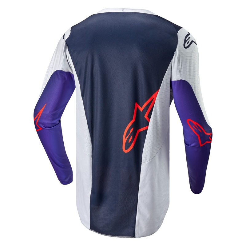 Maglia da motocross Alpinestars Racer Hoen grigio-blu-arancione