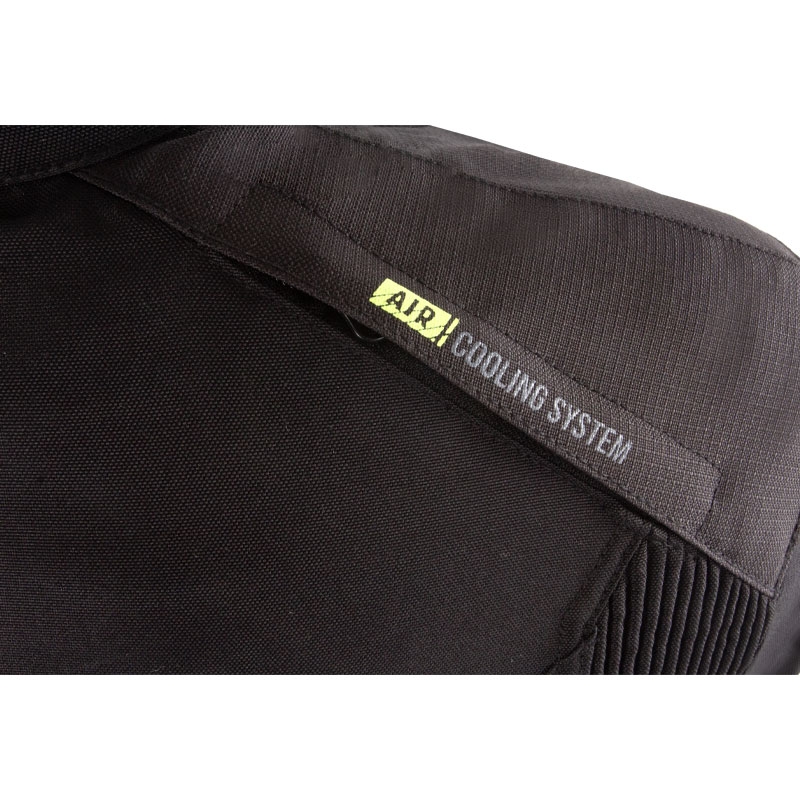 Giacca da moto Street Racer Flex nero-giallo fluo