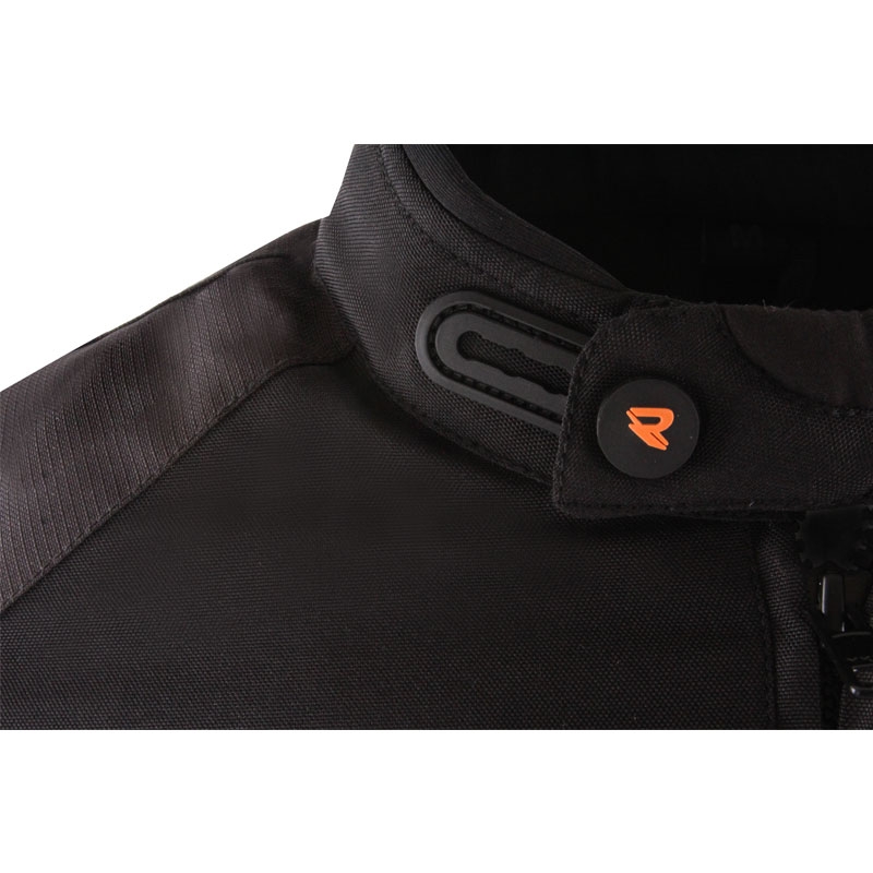 Giacca da moto Street Racer Flex nero-arancio