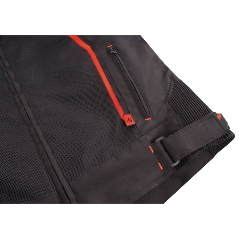 Giacca da moto Street Racer Flex Air nera-rossa