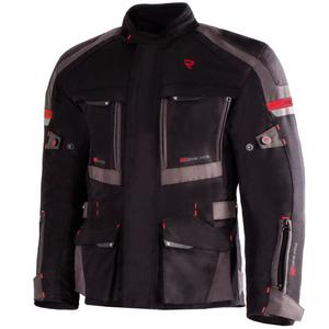 Giacca da moto Street Racer Rocket nero-grigio-rosso